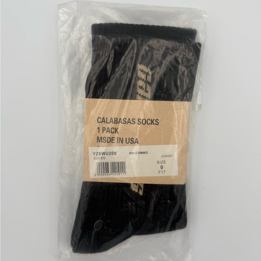 Calabasas Black Socks by Yeezy